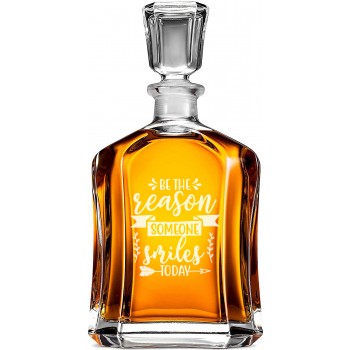 Viskija Stikl Karafe ar Uzrakstu - 