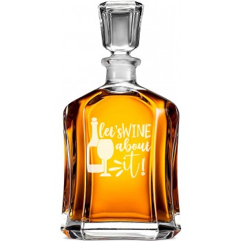 Burbona Dekanteris ar Uzrakstu - 