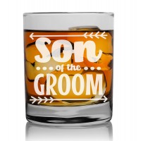 50. Dzimšanas Dienas Dāvana Vīriešiem  ar Gravējumu - "Son Of The Groom" ,Personalizēta viskija glāze vīriešiem 270ml