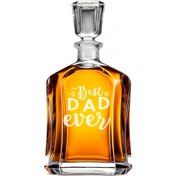 Stikla Viskija Karafe ar Uzrakstu - 